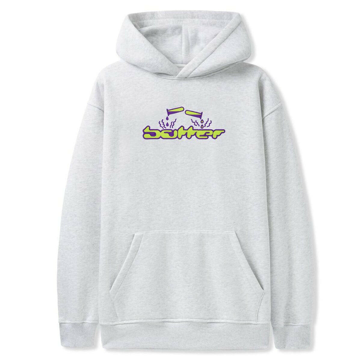 Butter Goods - Corrosive Applique Hoodie Ash.