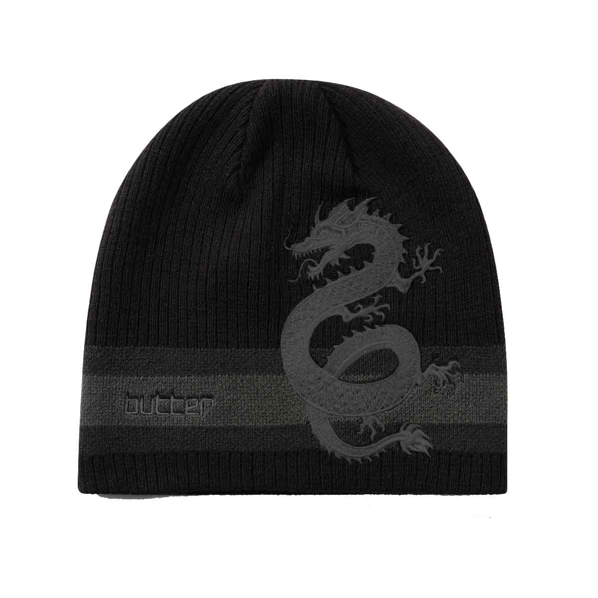 Butter Goods Dragon Skully Beanie Black Front