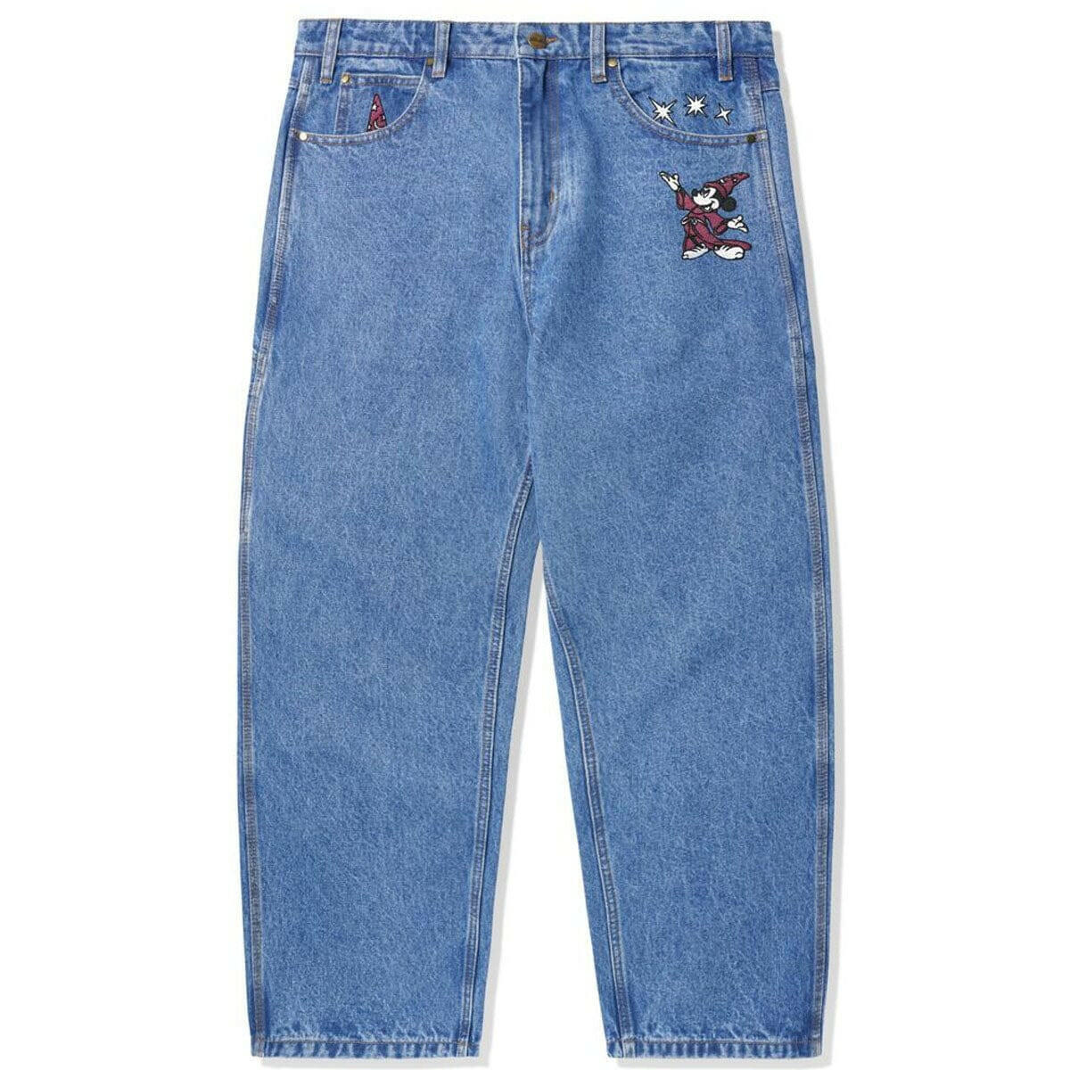 Butter Goods - Fantasia Baggy Denim Jeans Washed Indigo.