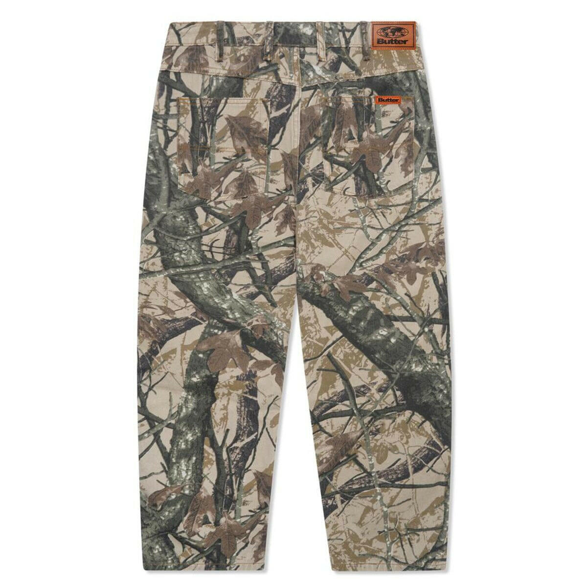 Butter Goods - Foliage Camo Denim Jeans Tan.
