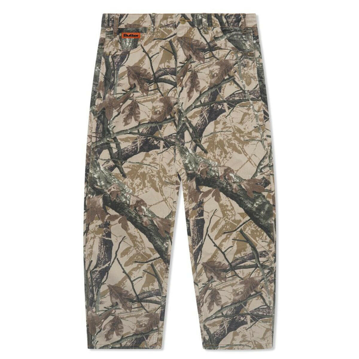 Butter Goods - Foliage Camo Denim Jeans Tan.
