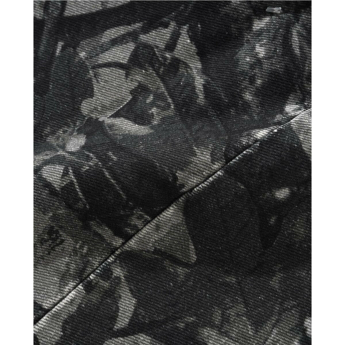 Butter Goods - Foliage Camo Denim Shorts Black.