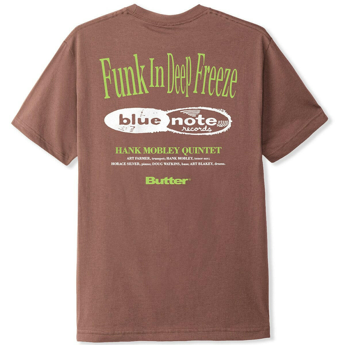 Butter Goods - Blue Note Funk Tee Washed Wood.
