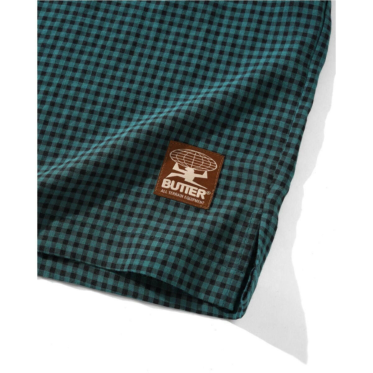 Butter Goods - Gingham S/S Shirt Pine/Black.