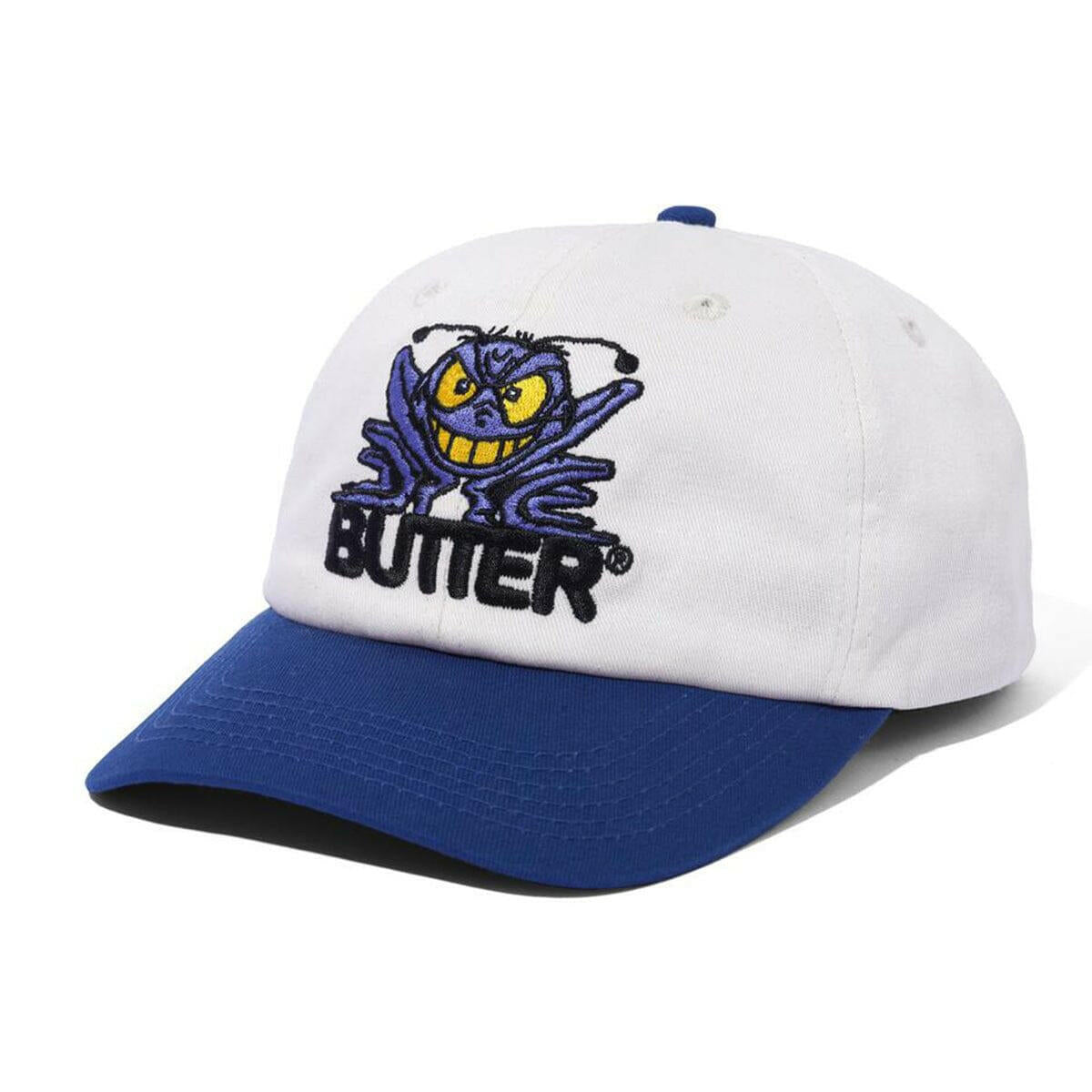 Butter Goods - Insect 6 Panel Cap Natural/Harbour Blue.
