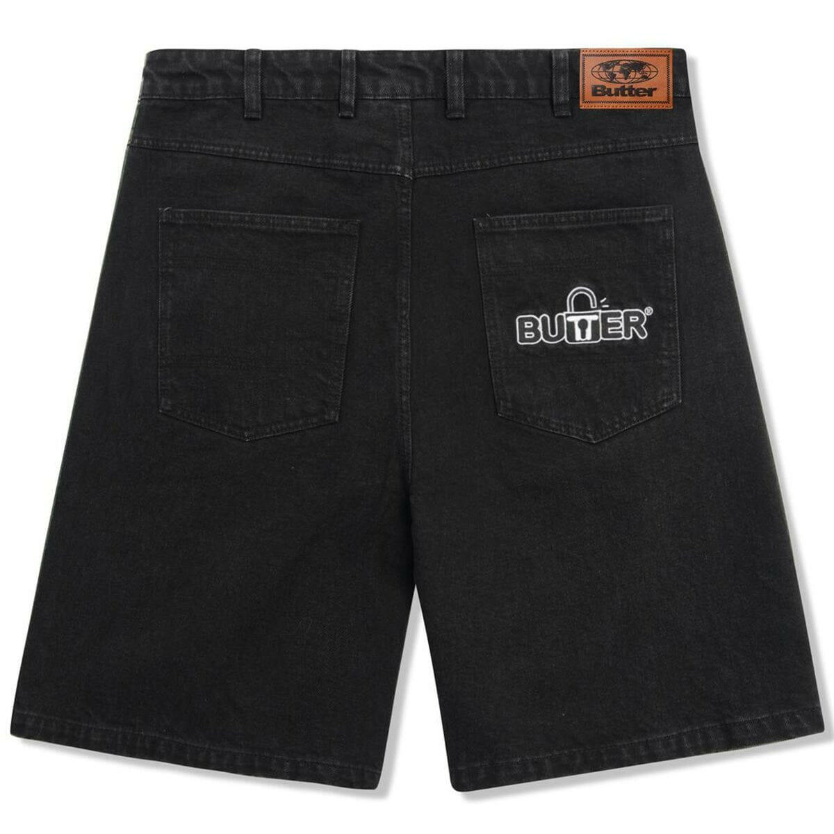 Butter Goods - Lock Denim Shorts Flat Black.