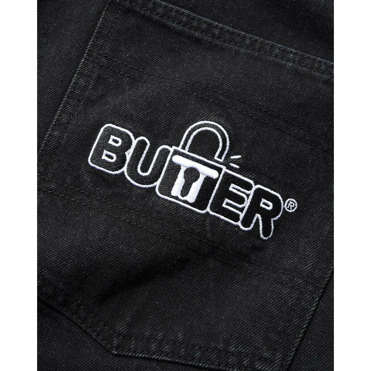 Butter Goods - Lock Denim Shorts Flat Black.