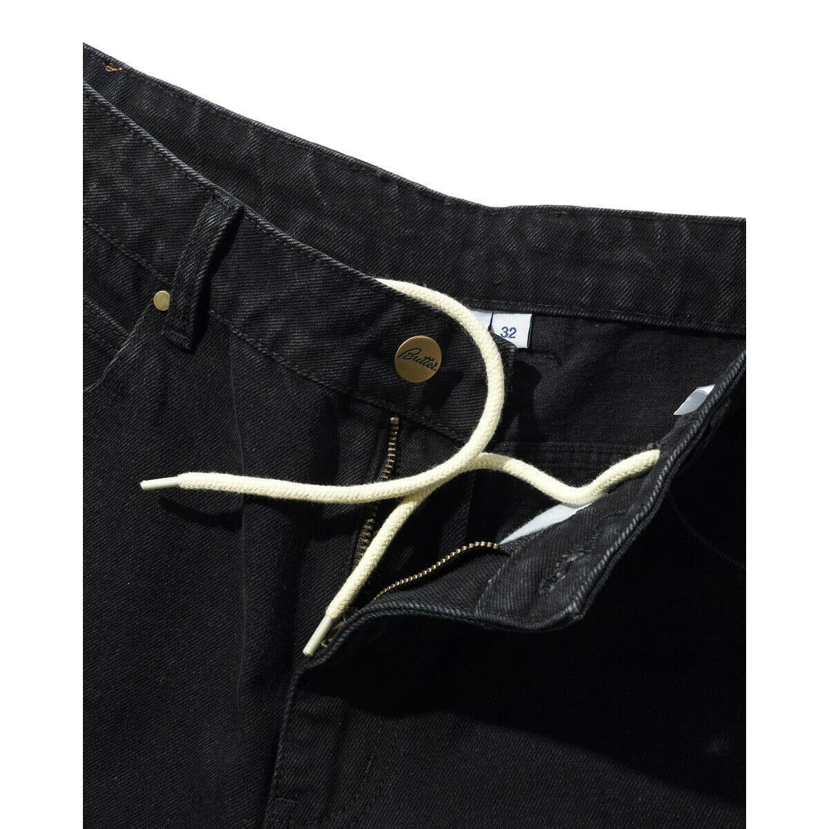 Butter Goods - Lock Denim Shorts Flat Black.