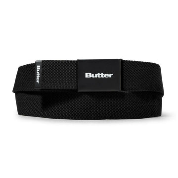 Butter Goods Logo Woven Belt Black.
