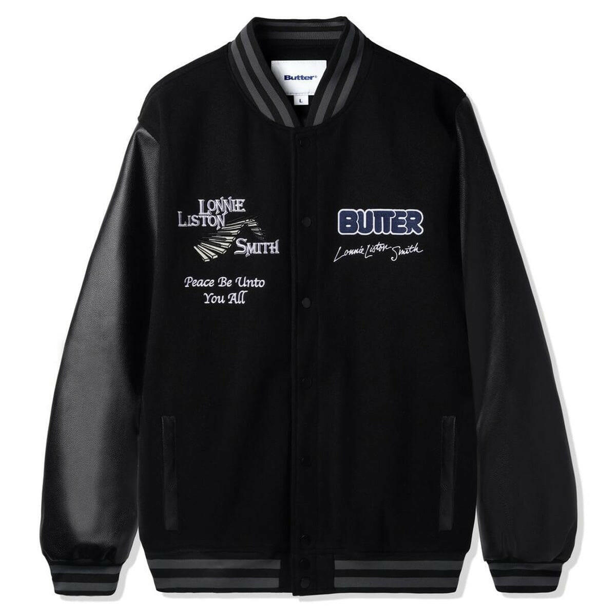 Butter Goods - Lonnie Varsity Jacket Black.