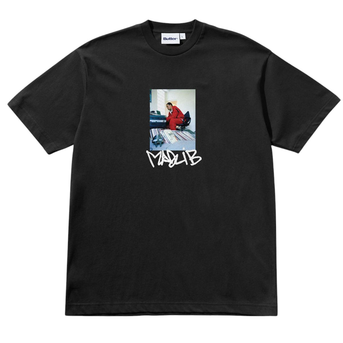 Butter Goods Madlib Bomb Shelter Tee Black Front