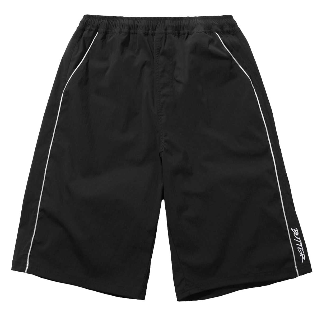 Butter Goods Main Shorts Black Front