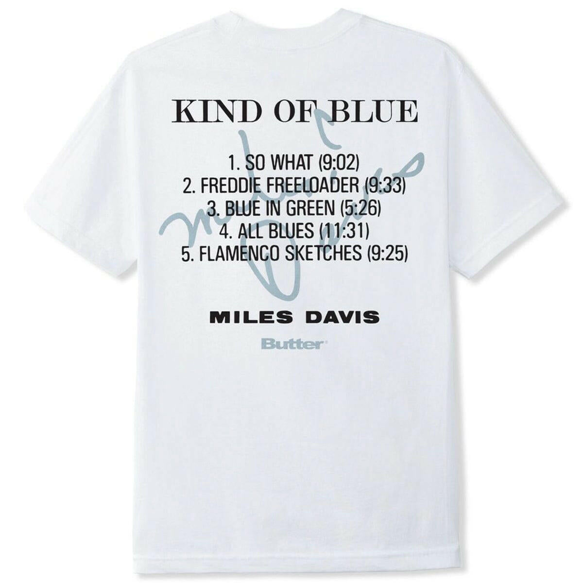 Butter Goods - Miles Davis Kind of Blue Tee White.