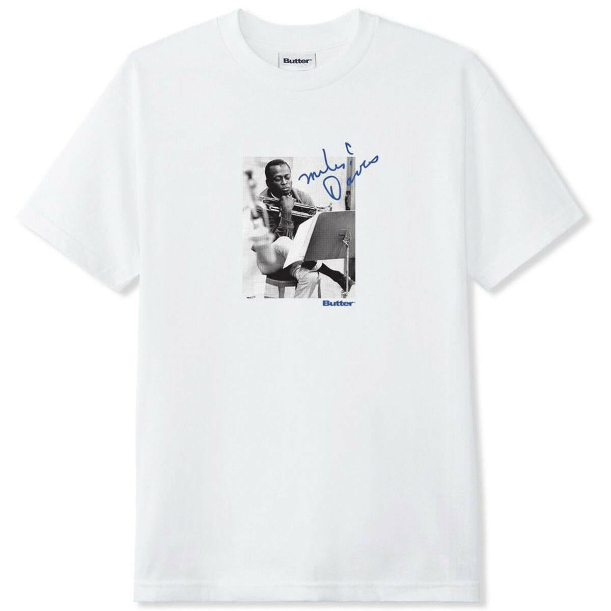 Butter Goods - Miles Davis Kind of Blue Tee White.