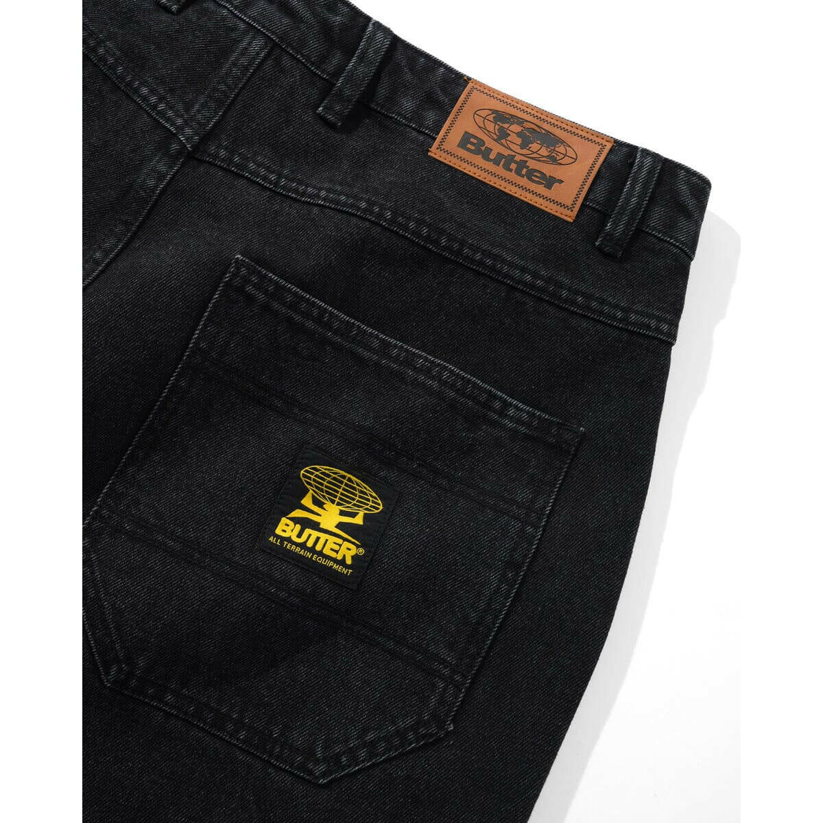 Butter Goods - Patch Pocket Denim Jeans Washed Black.
