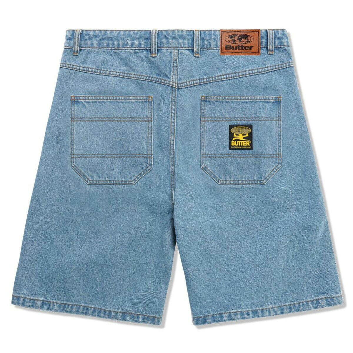 Butter Goods - Patch Pocket Denim Shorts Washed Indigo.