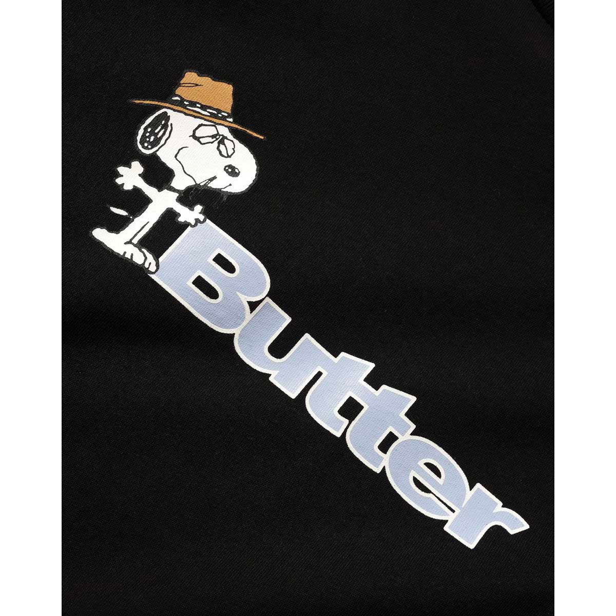 Butter Goods - X Peanuts Spike Logo Tee Black.