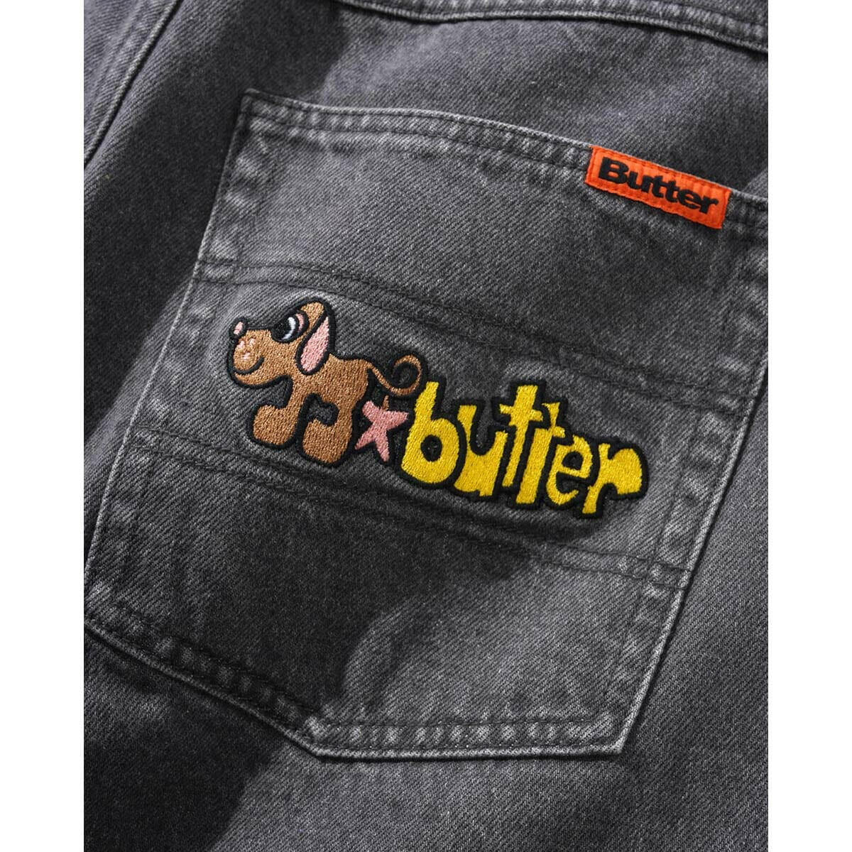 Butter Goods - Pooch Relaxed Denim Jeans Washed Grey.