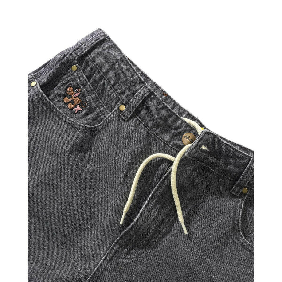 Butter Goods - Pooch Relaxed Denim Jeans Washed Grey.