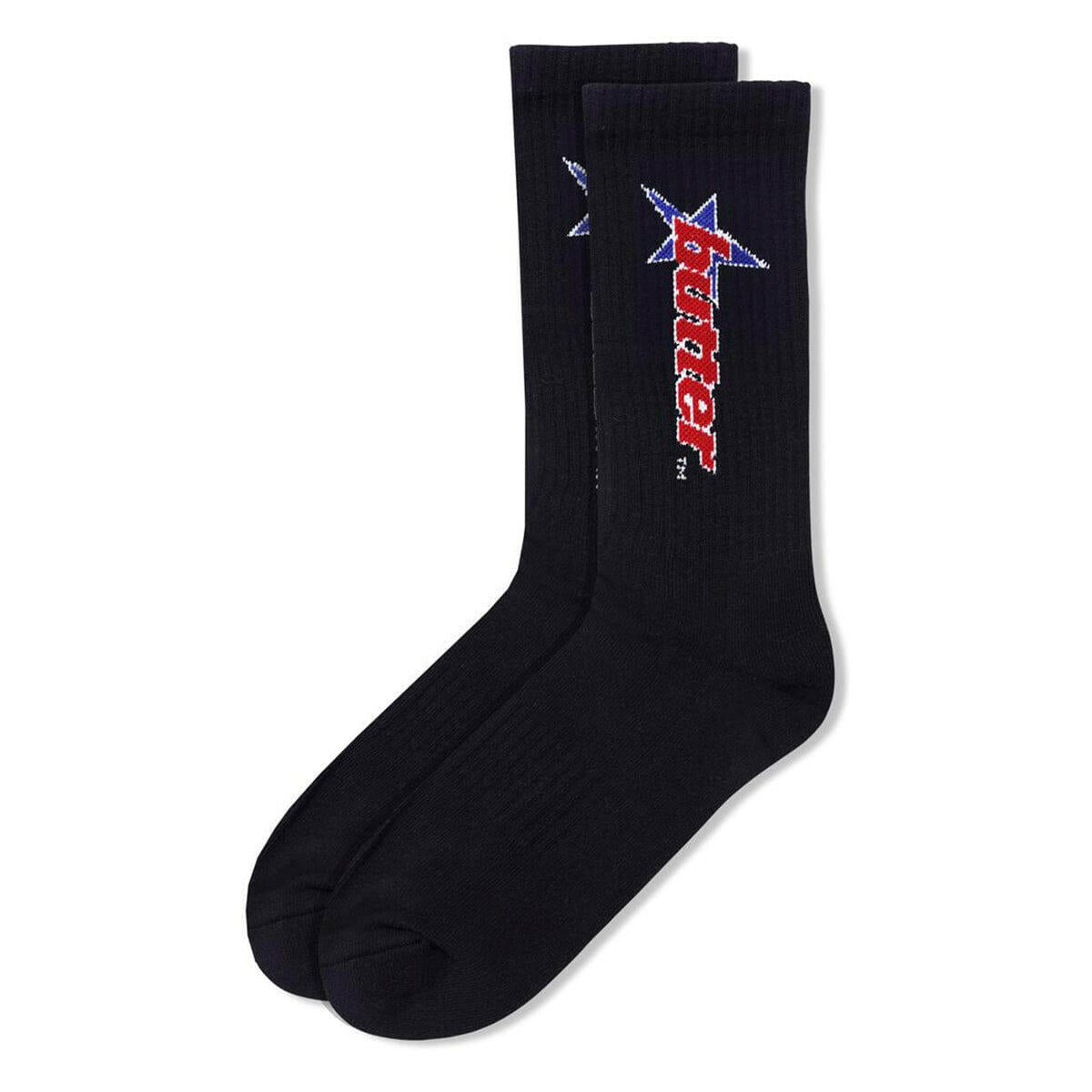 Butter Goods - Racer Socks Black.