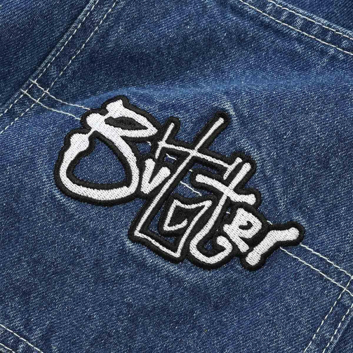Butter Goods - Scribble Denim Shorts Mid Blue.