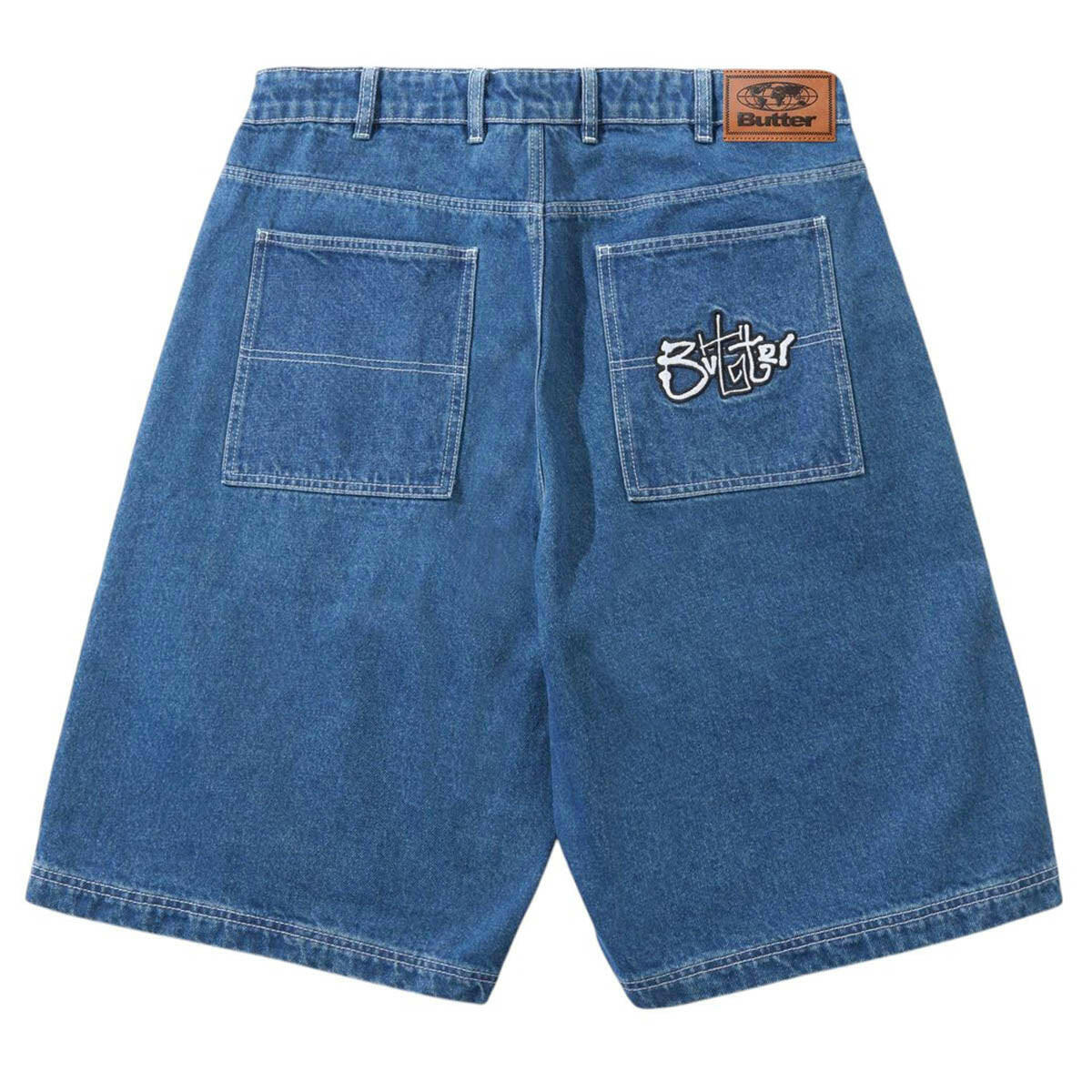 Butter Goods - Scribble Denim Shorts Mid Blue.