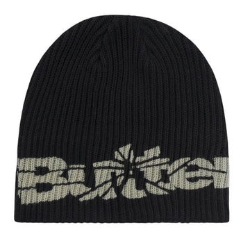 Butter Goods Smashed Logo Knit Skully Beanie Black