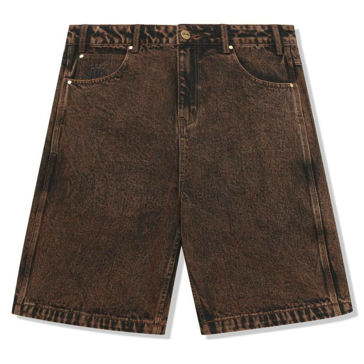 Butter Goods - Spider Denim Shorts Acid Brown.