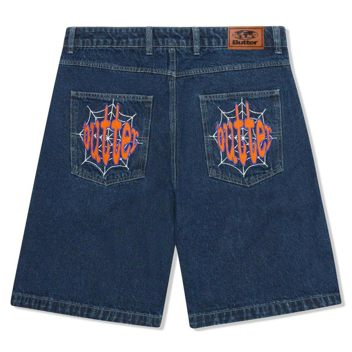Butter Goods - Spider Denim Shorts Dark Indigo.