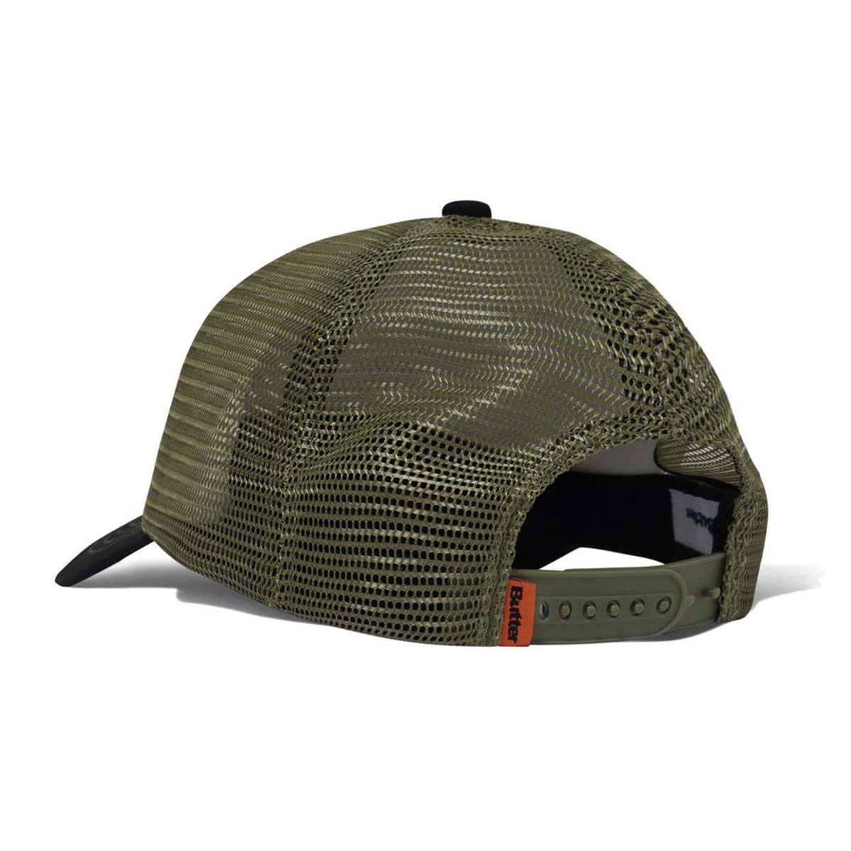 Butter Goods Stencil Trucker Cap Black Back