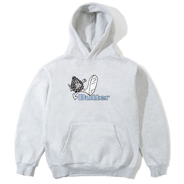 Butter Goods -Steppin' Logo Hoodie Ash