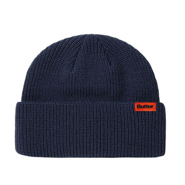 Butter Goods - Tall Wharfie Beanie Navy.