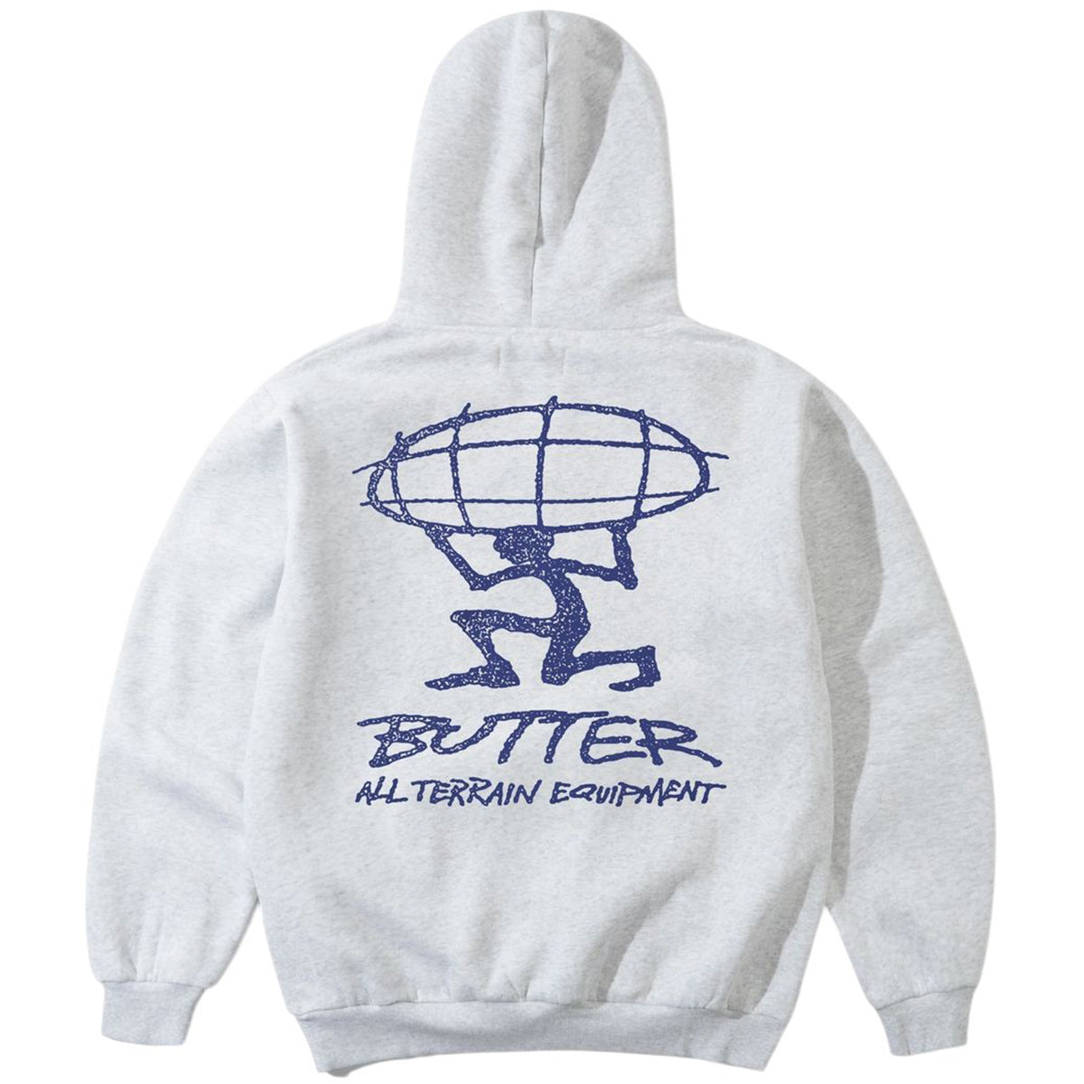 Butter Goods Terrain Hoodie Ash Back