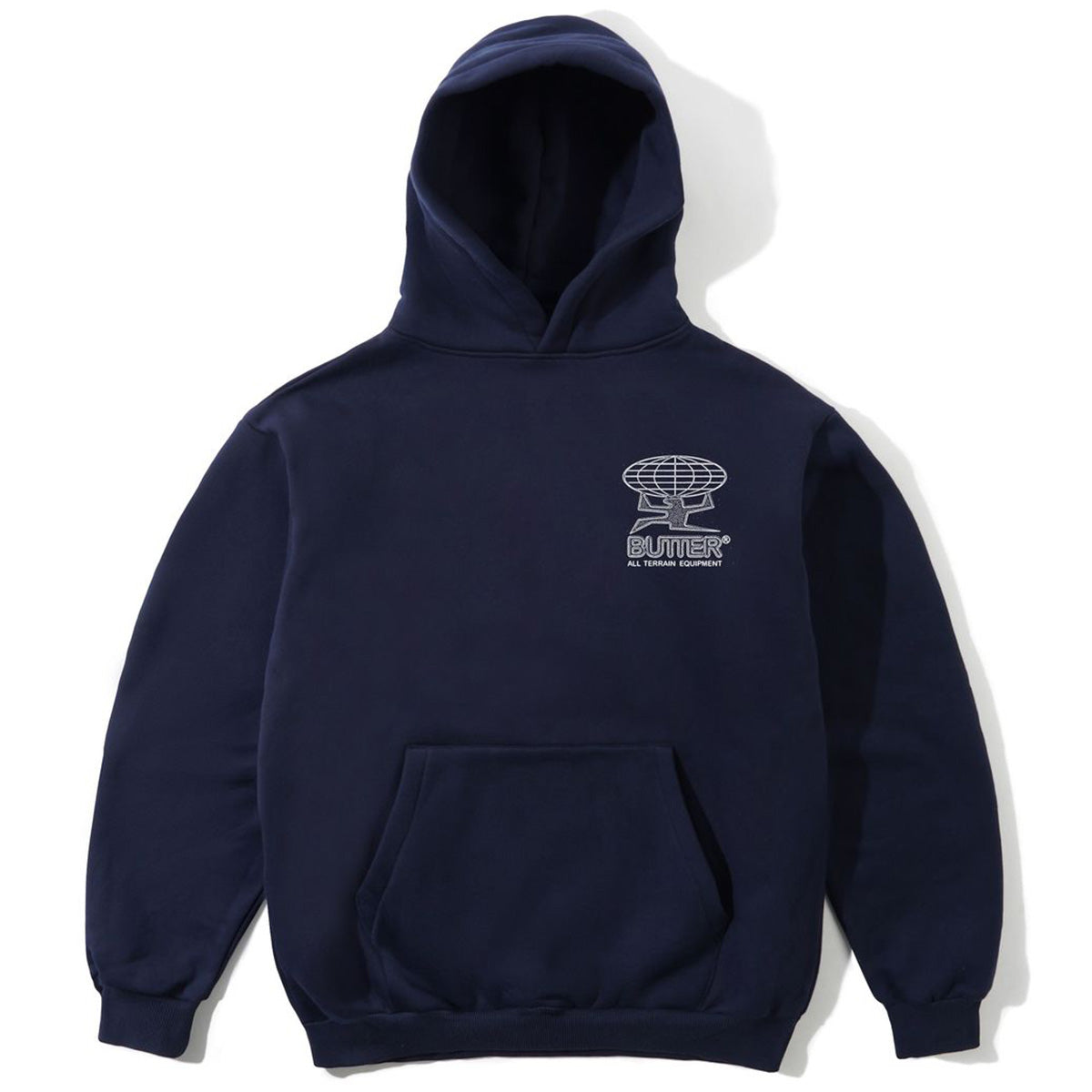 Butter Goods Terrain Hoodie Navy Front