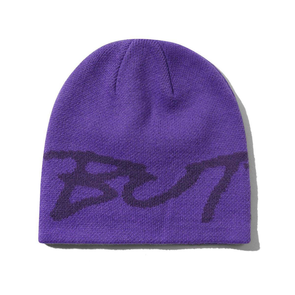Butter Goods Terrain Skully Beanie Purple Front
