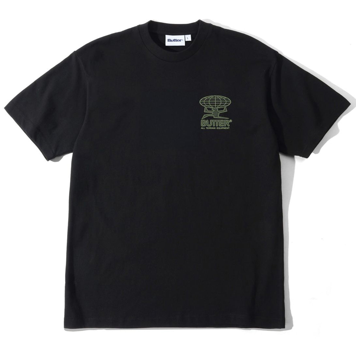 Butter Goods Terrain Tee Black Front