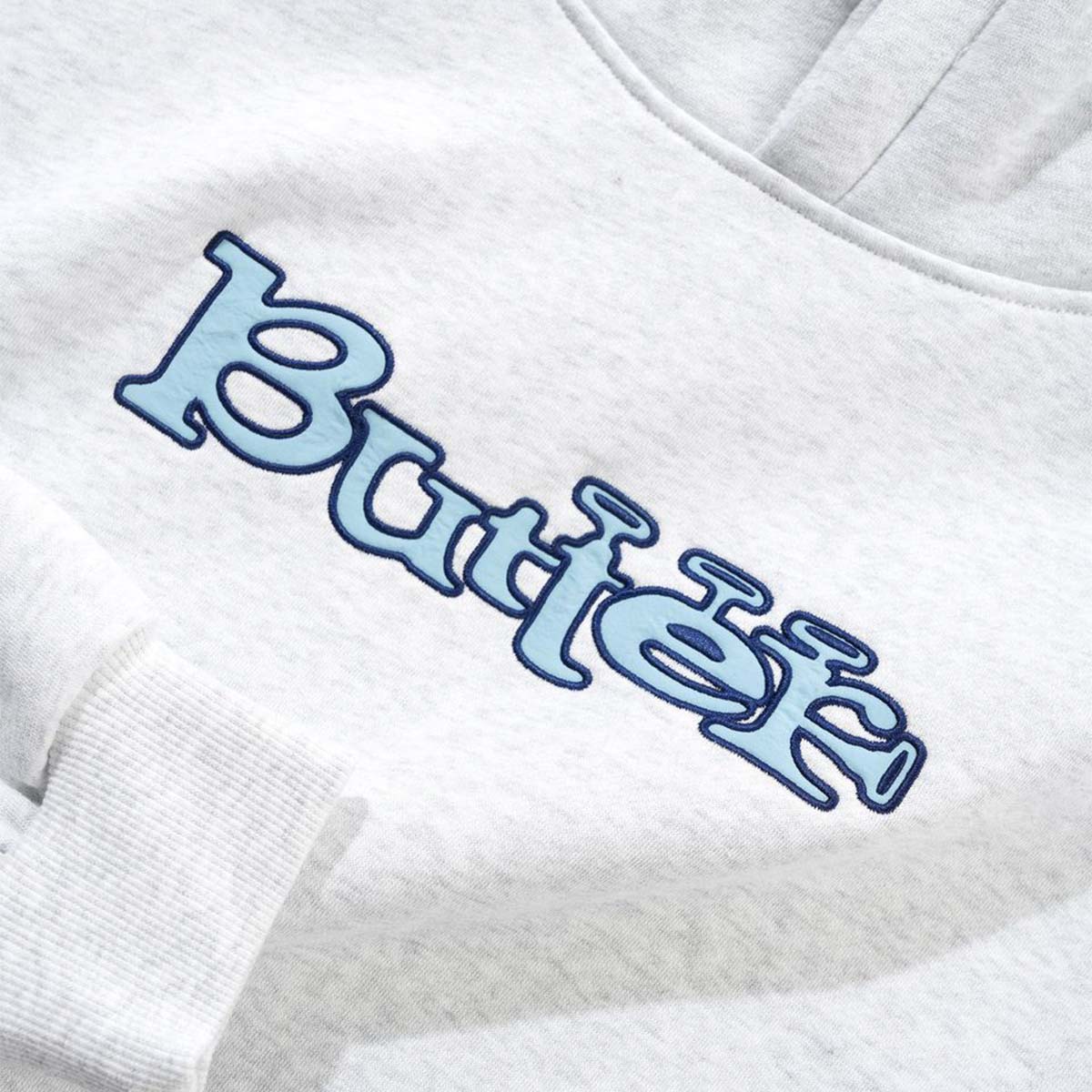 Butter Goods Trumpet Hoodie Ash Detail