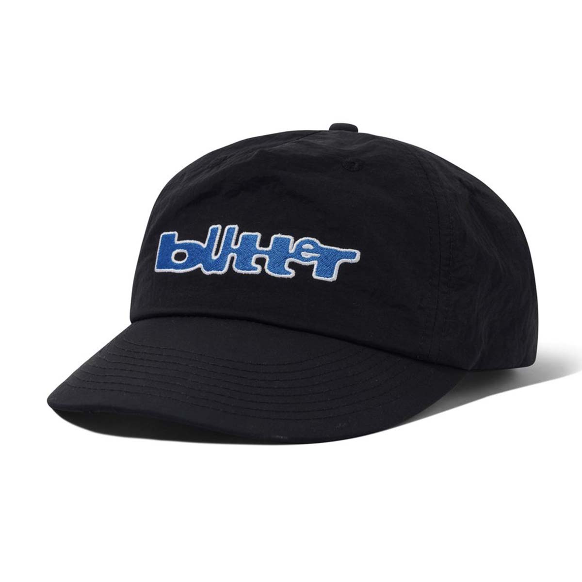 Butter Goods Warped 5 Panel Cap Black Front