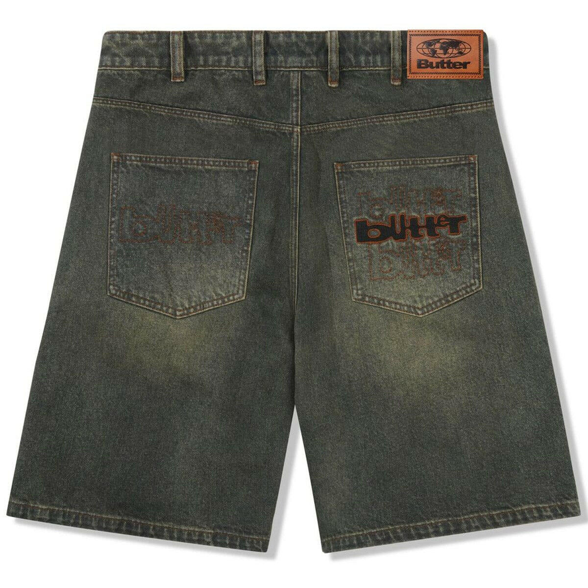 Butter Goods - Warped Denim Shorts Dirty Wash Indigo.