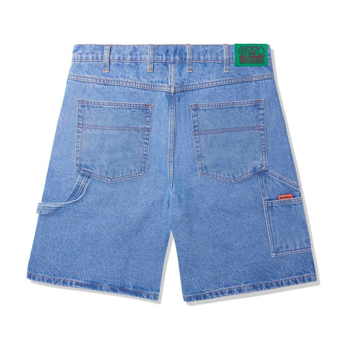 Butter Goods - Weathergear Heavy Weight Denim Shorts Washed Indigo.