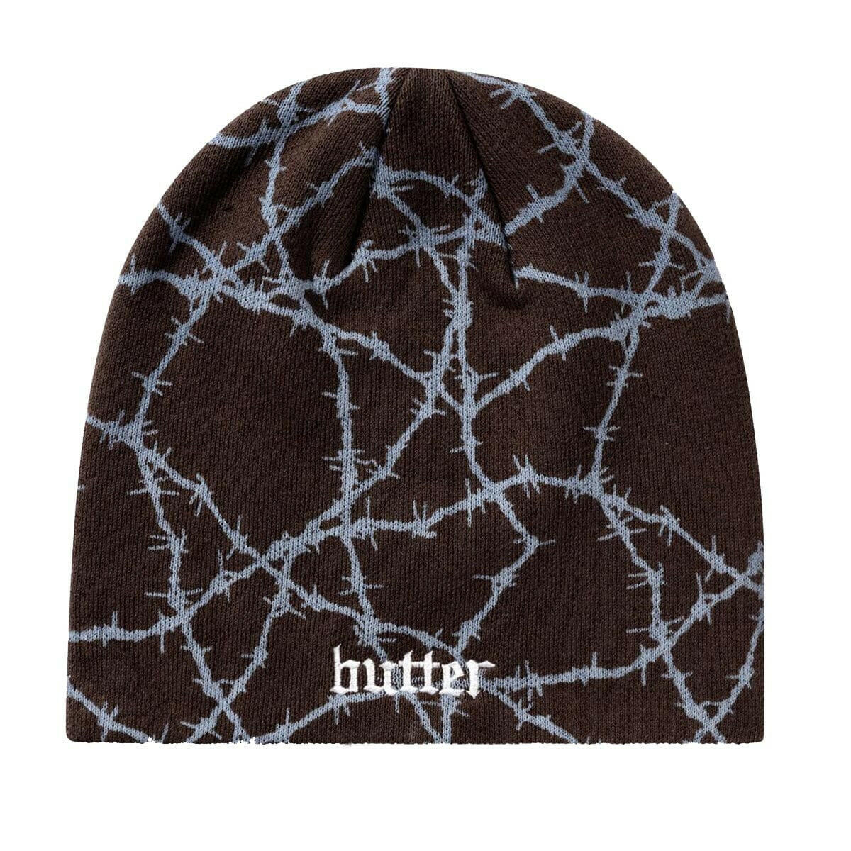 Butter Goods - Wired Skully Beanie Brown.