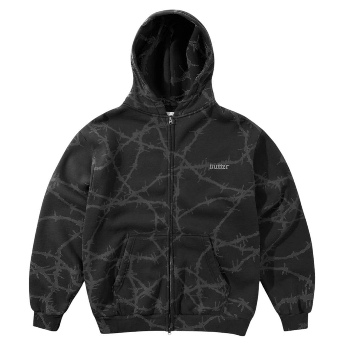 Butter Goods - Wired Zip Hoodie Charcoal.
