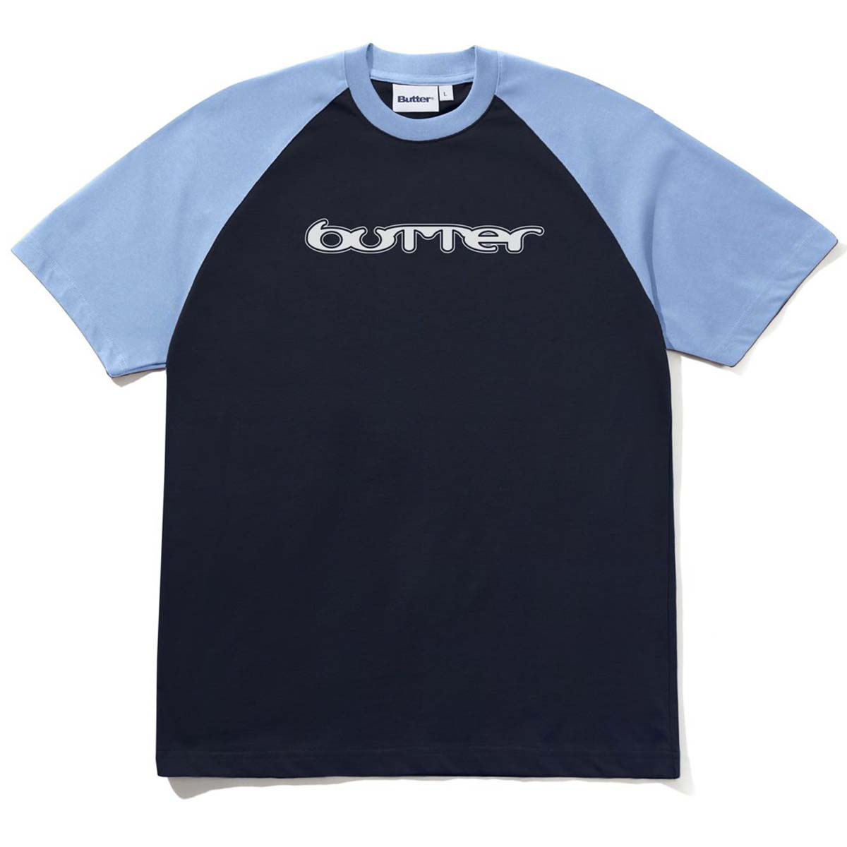Butter Goods Witness Raglan Tee Sky/Navy