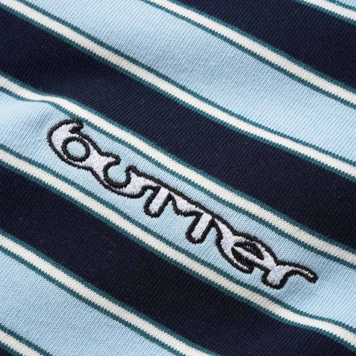 Butter Goods Witness Stripe Polo Navy/Blue Detail