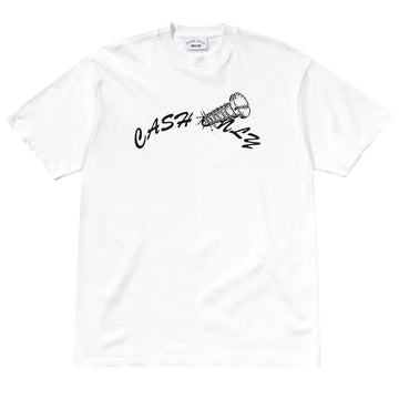Cash Only Screw Logo Tee White