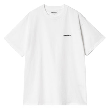 Carhartt WIP Script Embroidery Tee White/Black Front