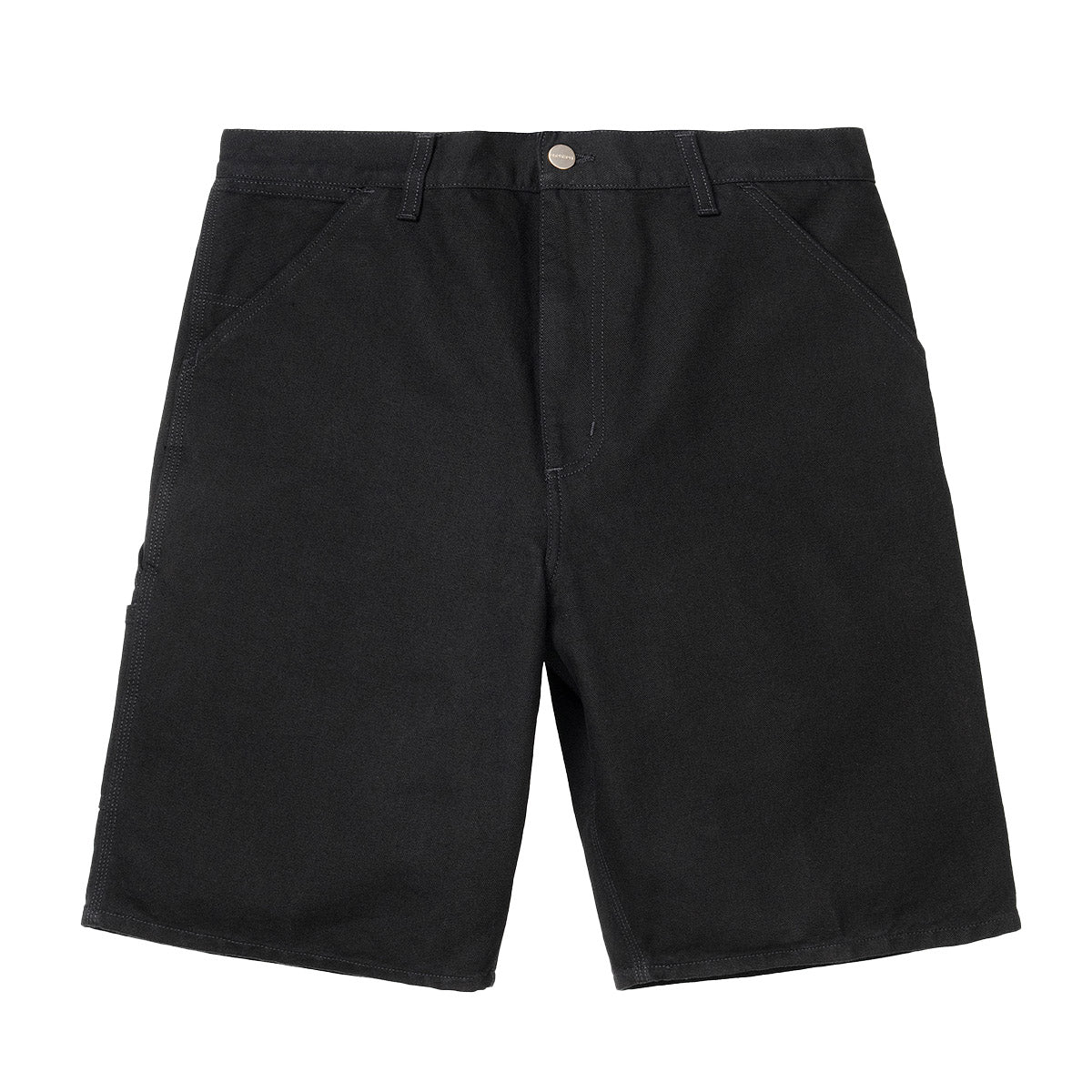 Carhartt WIP Single Knee Short Black Rinsed Front
