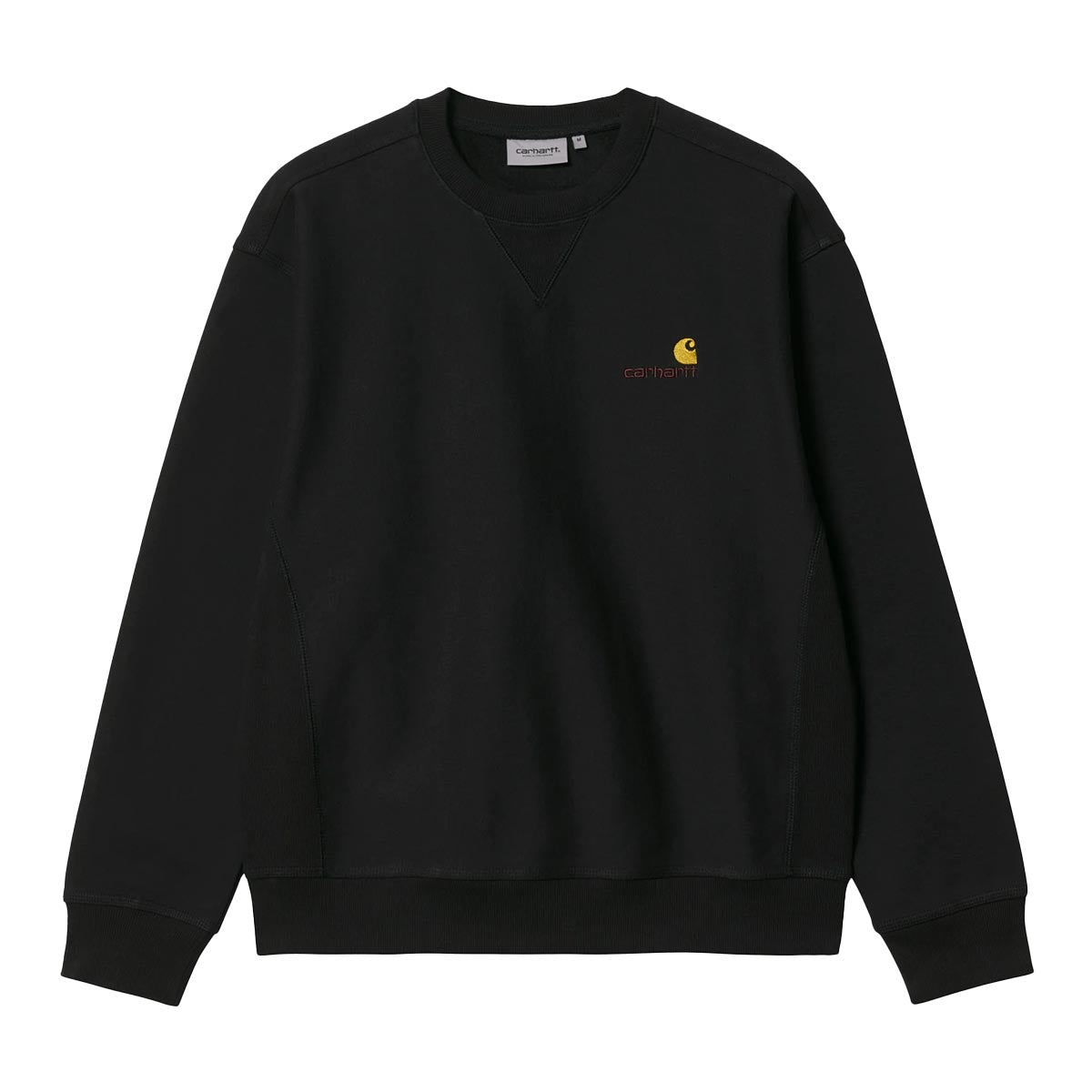 Carhartt WIP American Script Sweat Black Front