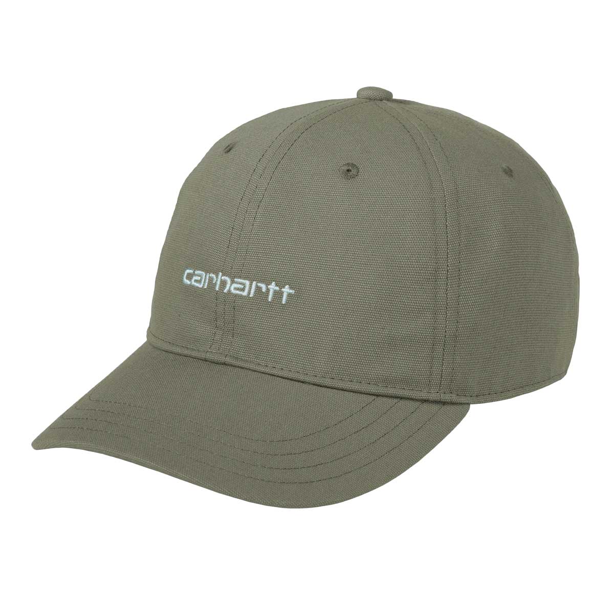 Carhartt WIP Canvas Script Cap Leaf/TourmalineFront