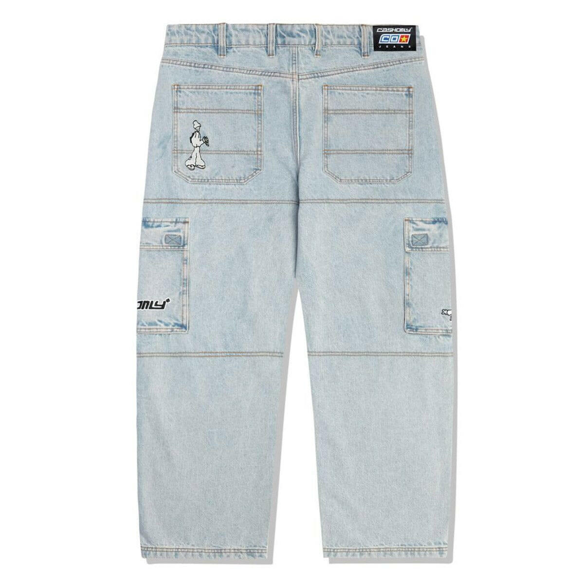 Cash Only - Aleka Cargo Jeans Light Wash.